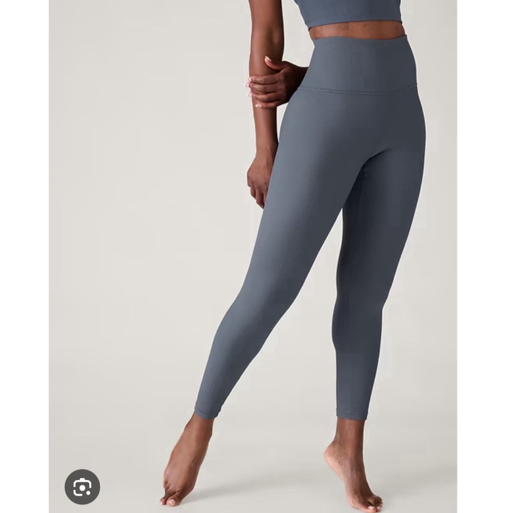 Athleta Elation Ultra High Rise Legging, Granite Blue, Size Small, NEW!
